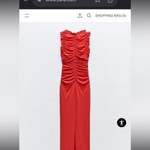 Dress from Zara 
MIDI DRESS WITH RUFFLES